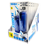 Jet Flame Pivot Head Torch Lighter - 7 Pieces Per Retail Ready Display 41529 TORCH BLUE