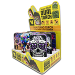Sugar Skull Dual Torch Lighter - 9 Pieces Per Retail Ready Display 41582 SMOKEZILLA