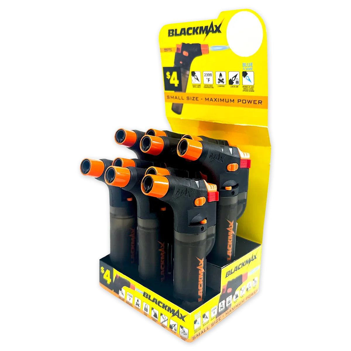 Black Max Torch Lighter - 10 Pieces Per Retail Ready Display 41584 SMOKEZILLA