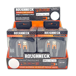 Charging Cable Roughneck Soft Cloth USB to Lightning 10FT 2.4 Amp - 6 Pieces Per Retail Ready Display 41594D ROUGHNECK