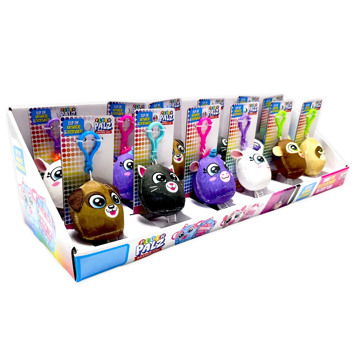 Plush and Headphones Assorted Floor Display - 36 Pieces Per Retail Ready Display 88521 KIPP BROTHERS