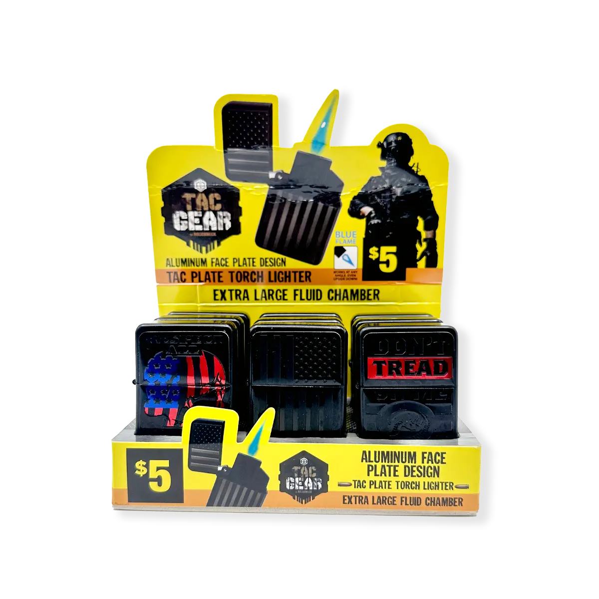 Tactical Patriotic Dual Torch Lighter - 9 Pieces Per Retail Ready Display 41660 SMOKEZILLA