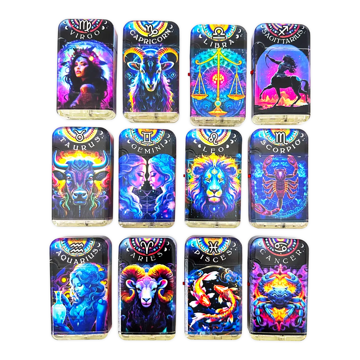 Zodiac Dual Torch Lighter- 12 Pieces Per Retail Ready Display 41661 SMOKEZILLA