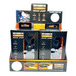 Headlamp Flashlight with Motion Sensor - 4 Pieces Per Retail Ready Display 41671 ROUGHNECK