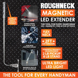 LED Flashlight Extender Tool with Magnetic Stand - 4 Pieces Per Display 41680 ROUGHNECK