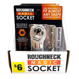 Magic Socket Tool with Drill Adapter - 4 Pieces Per Retail Ready Display 41681 ROUGHNECK