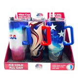 40 oz Insulated Stainless-Steel Patriotic Printed Cups - 6 Pieces Per Retail Ready Display 41686