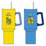 40 oz Stainless-Steel Insulated Printed Cup Friendly Express - 6 Pieces Per Retail Ready Display 41692 ROUGHNECK