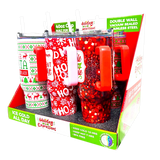 40 oz Insulated Stainless-Steel Holiday Cup - 6 Pieces Per Retail Ready Display 41709 ROUGHNECK