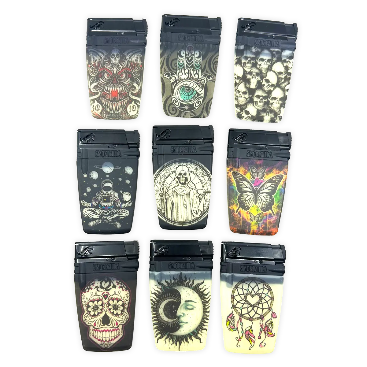 GID Cigarette Pack Thin Lighter - 9 Pieces Per Retail Ready Display 41728 SMOKEZILLA