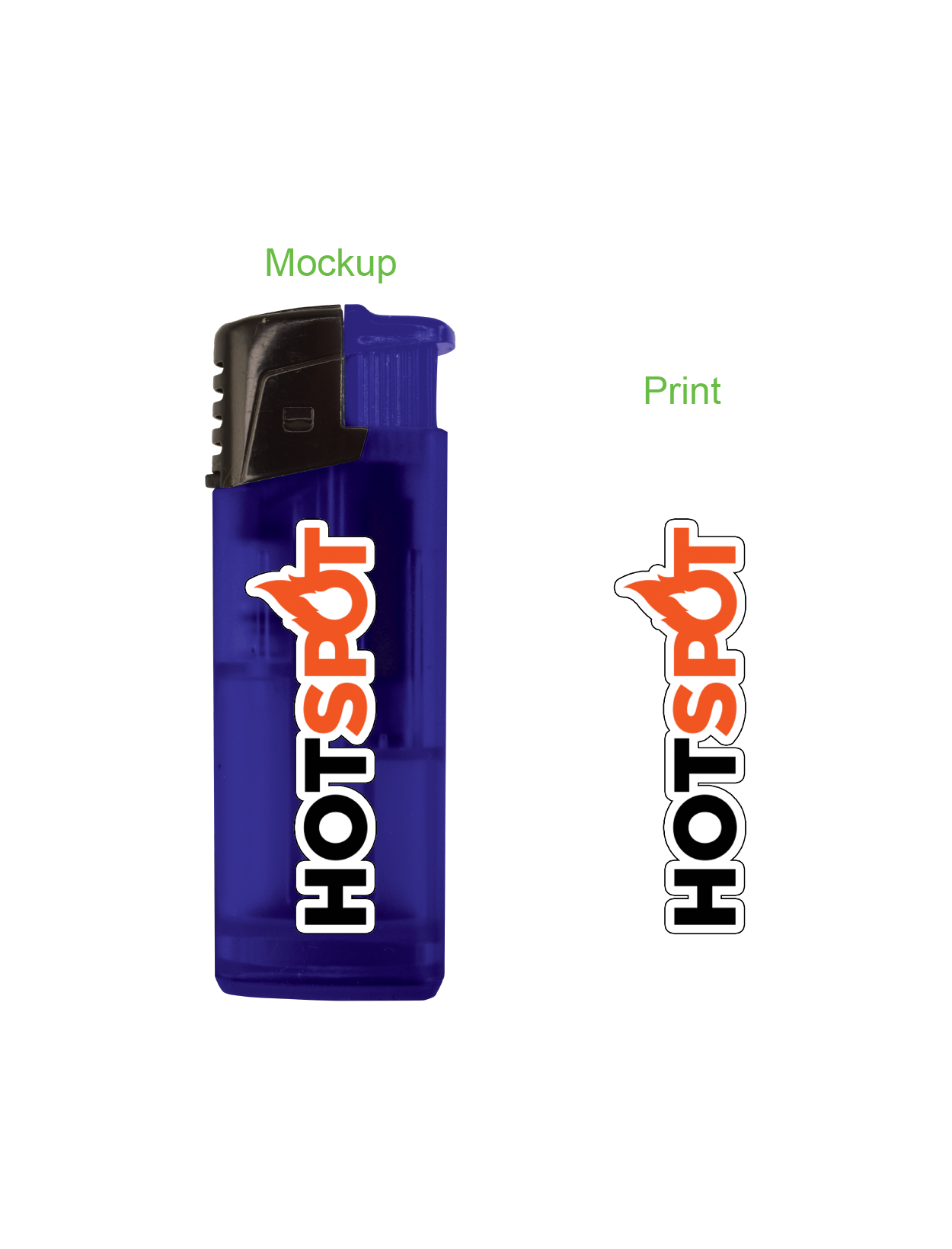 Custom Hot Spot Torch Jet Flame Lighter - 25 Pieces Per Retail Ready Display 41802 TORCH BLUE