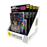 100s Cigarette Storage Case With Magnetic Lighter Case - 4 Pieces Per Retail Ready Display 41828