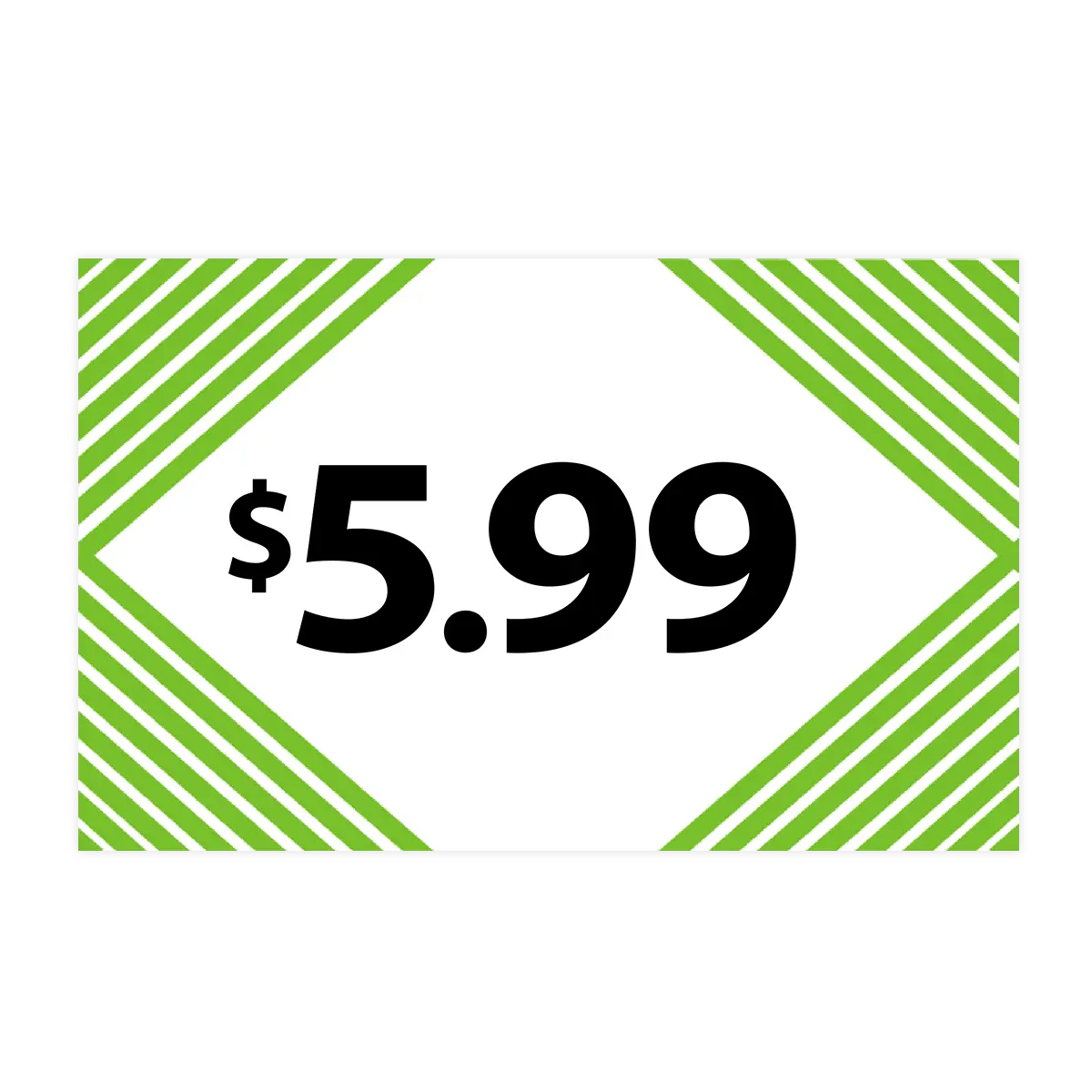 Merchandising Fixture - $5.99 Retail Tag 25 Per Pack 978380 NOVELTY INC