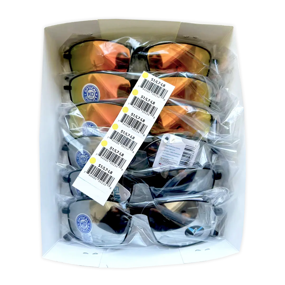 Sunglasses Sungear Assortment - 6 Pieces Per Pack 50234 SUN GEAR