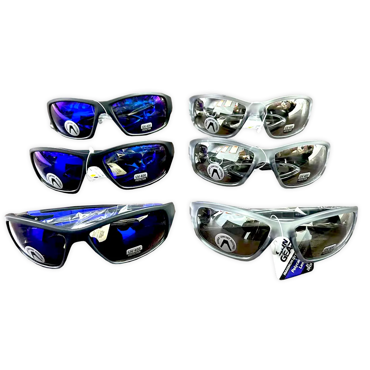 Sunglasses Sungear Assortment - 6 Pieces Per Pack 50237 SUN GEAR