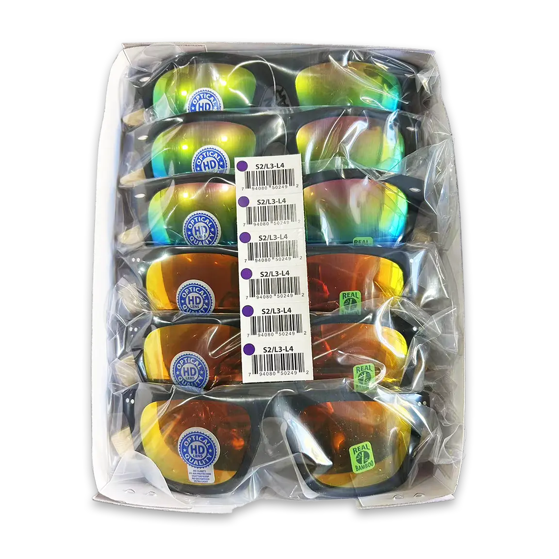 Sunglasses Sungear Assortment - 6 Pieces Per Pack 50249 SUN GEAR