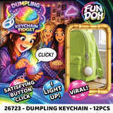 Fun Doh Dumpling Click Light-Up Keychain - 12 Pieces Per Retail Ready Display 26723