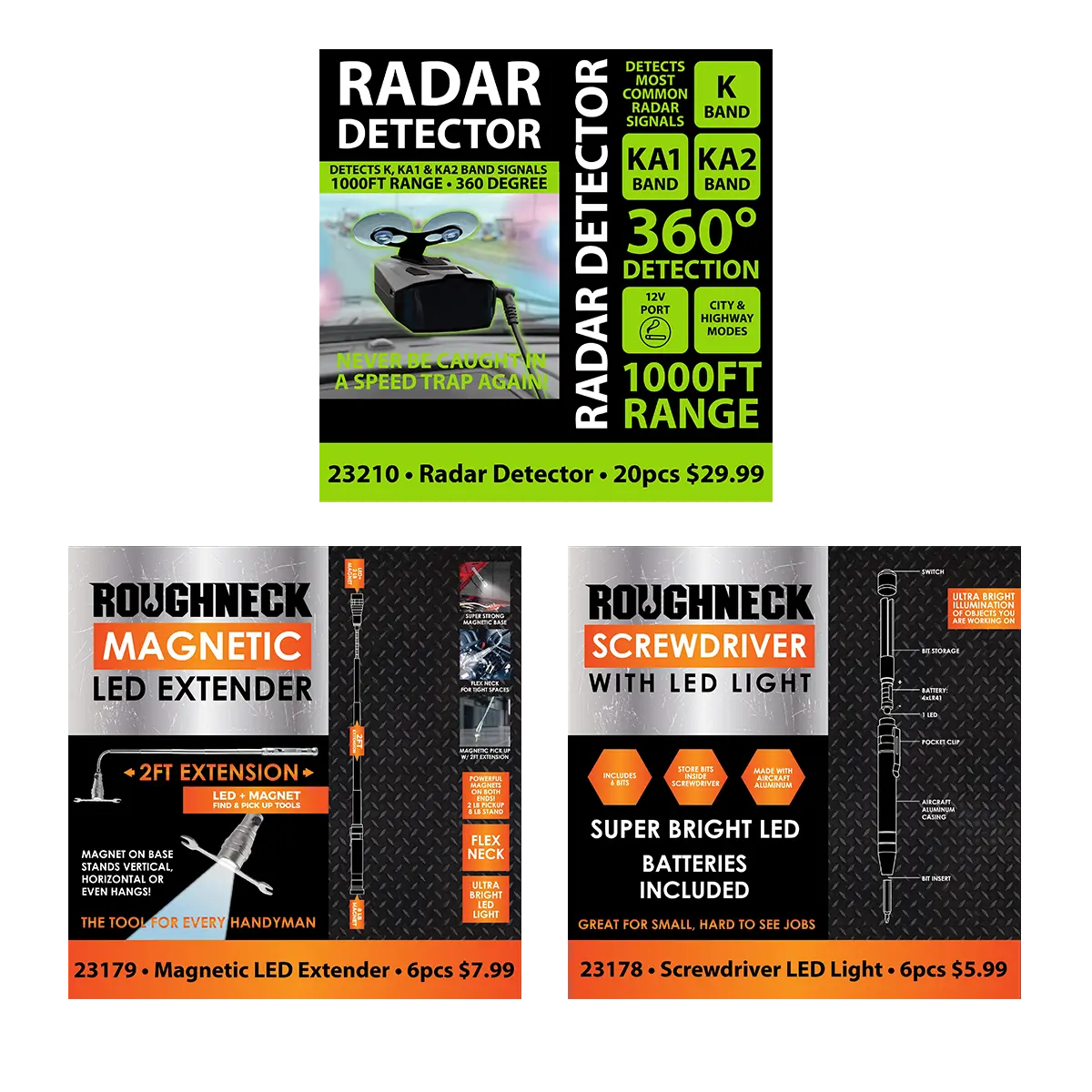 Radar Detector Floor Display - 32 Pieces Per Retail Ready Display 88400 GADGET GEAR