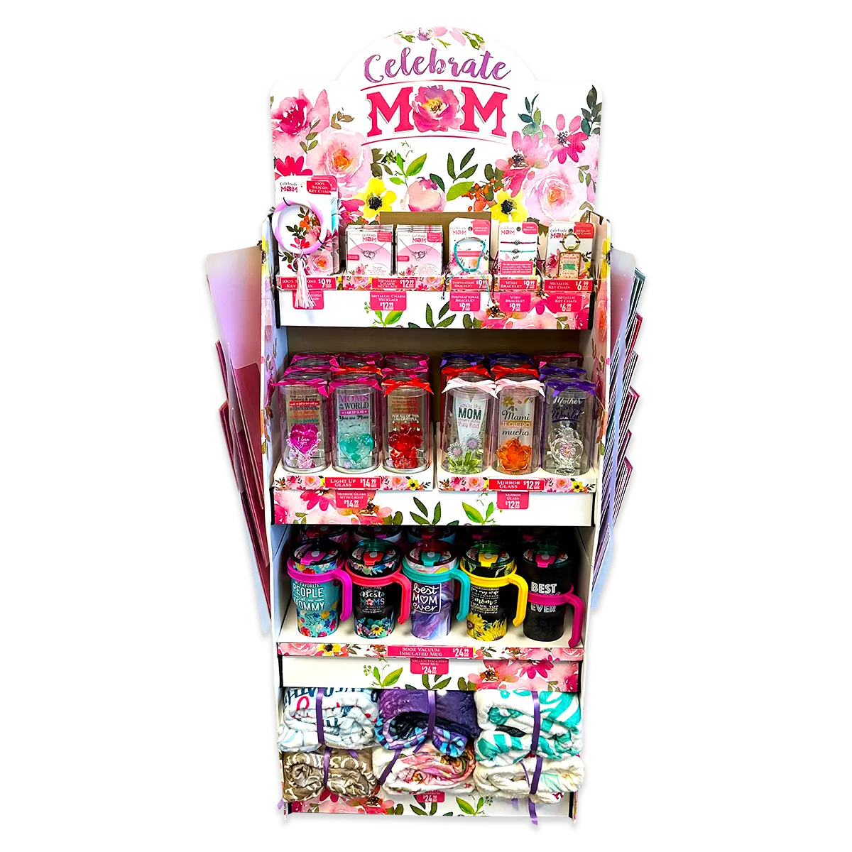Mother's Day Celebrate Mom Assortment Floor Display - 96 Pieces Per Retail Ready Floor Display 88434 KIPP BROTHERS
