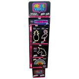 Neon Sign Assortment Floor Display (Sheetz Exclusive) - 17 Pieces Per Retail Ready Display 88455 NOVELTY INC