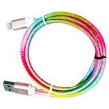 Charging Cable Rainbow USB to Lightning 3FT 2 Amp - 20 Pieces Per Pack 41317 GADGET GEAR