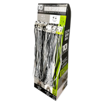 10FT Braided Sync and Charge Cable Assortment Floor Display - 24 Pieces Per Retail Ready Display 88480 GADGET GEAR