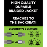 10FT Charging Cable Refill Kit Assortment - 24 Pieces Per Pack 88481 GADGET GEAR