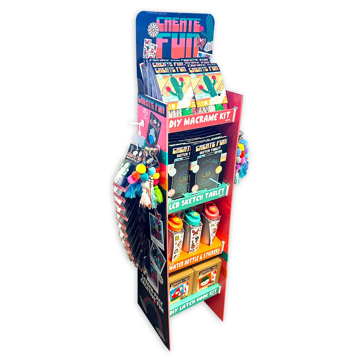 Boho Inspired Create Fun Assorted Floor Display - 68 Pieces Per Retail Ready Display 88483 KIPP BROTHERS