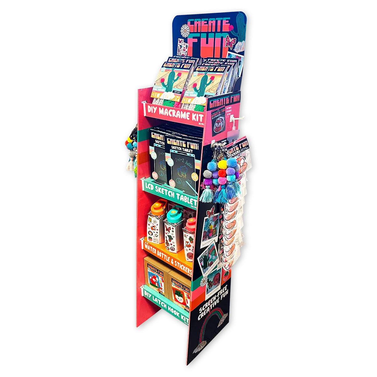 Boho Inspired Create Fun Assorted Floor Display - 68 Pieces Per Retail Ready Display 88483 KIPP BROTHERS