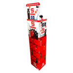 32 oz Insulated Stainless-Steel Printed Bottle Assortment Floor Display - 24 Pieces Per Retail Ready Display 88493 NOVELTY INC