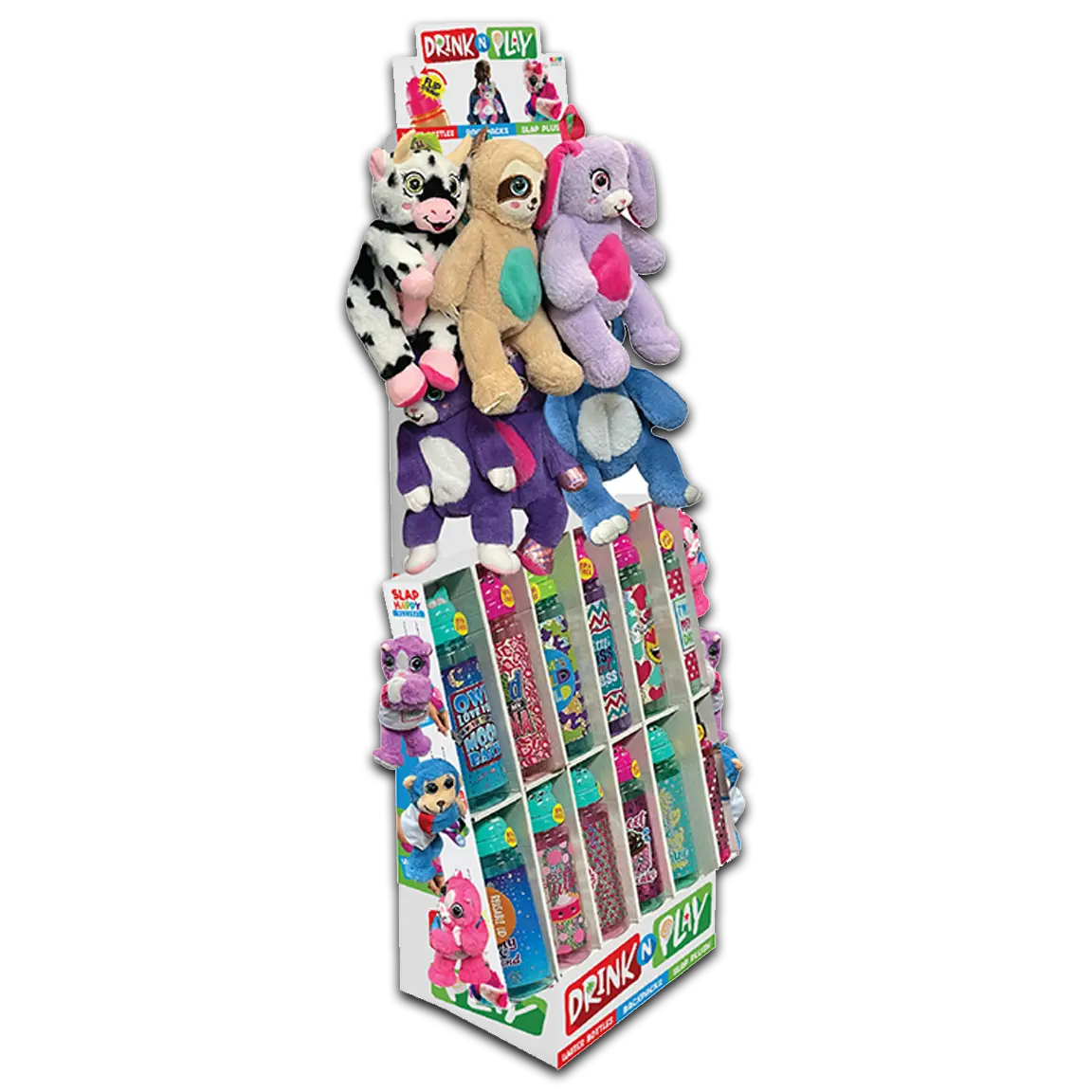 Kids Cup and Plush Assortment Floor Display - 24 Pieces Per Retail Ready Floor Display 88496 KIPP BROTHERS