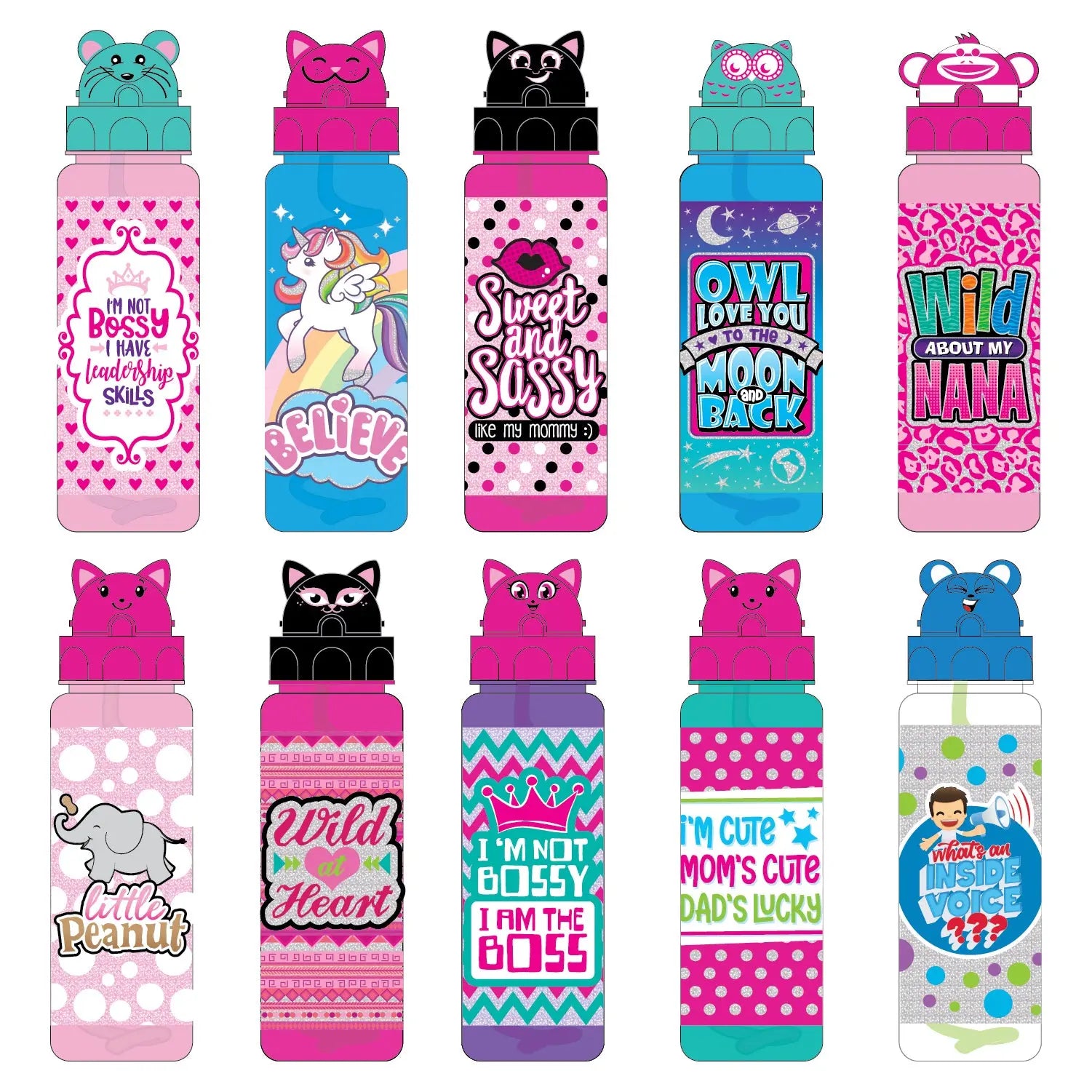 Kids Cup and Plush Assortment Floor Display - 24 Pieces Per Retail Ready Floor Display 88496 KIPP BROTHERS