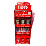 Valentine's Day Glass and Gift Assortment Floor Display - 81 Pieces Per Retail Ready Display 88500 KIPP BROTHERS