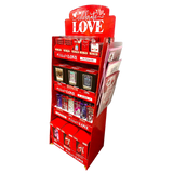 Valentine's Day Glass and Gift Assortment Floor Display - 81 Pieces Per Retail Ready Display 88500 KIPP BROTHERS