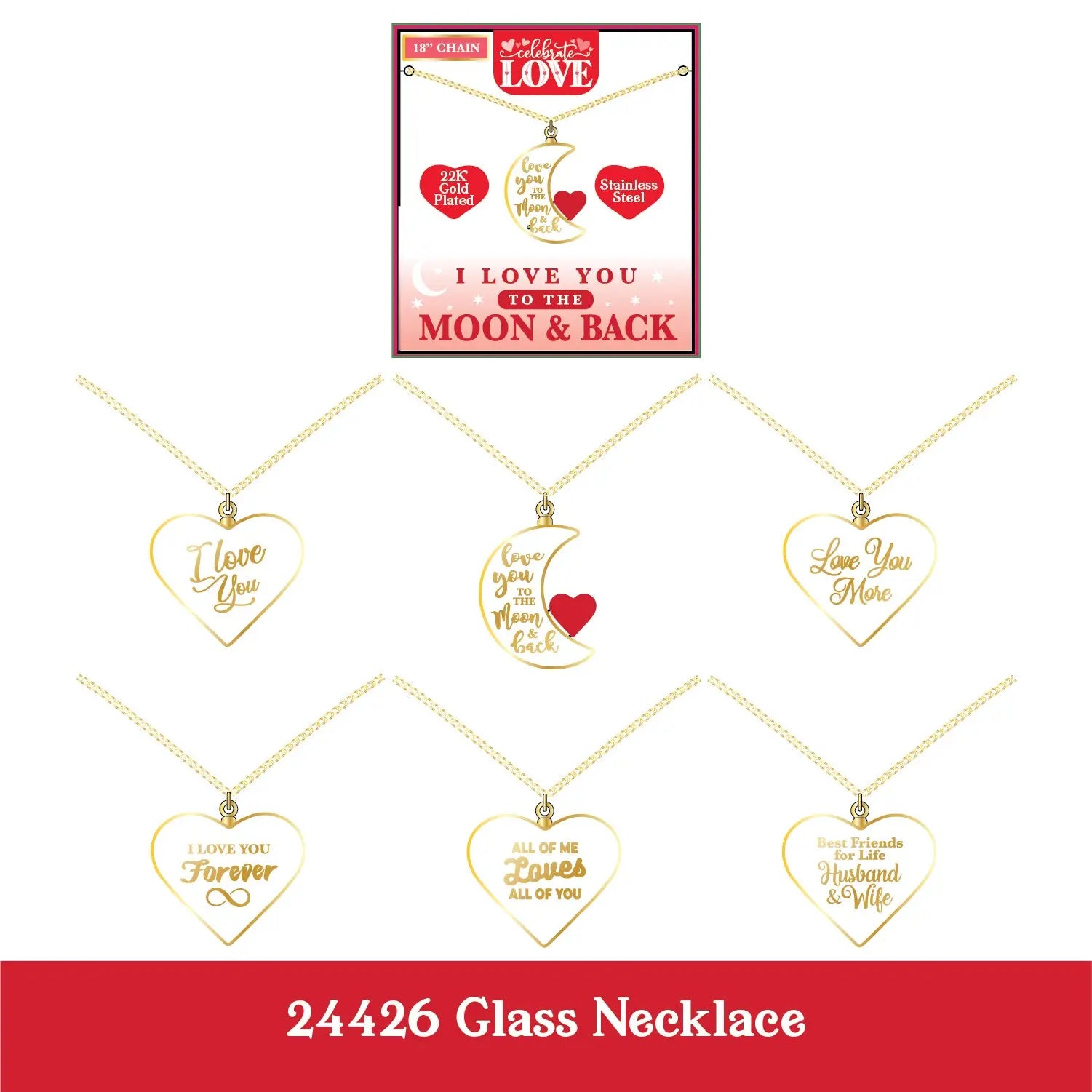 Valentine's Day Glass and Gift Assortment Floor Display - 81 Pieces Per Retail Ready Display 88500 KIPP BROTHERS