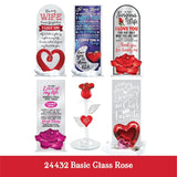 Valentine's Day Glass and Gift Assortment Floor Display - 81 Pieces Per Retail Ready Display 88500 KIPP BROTHERS