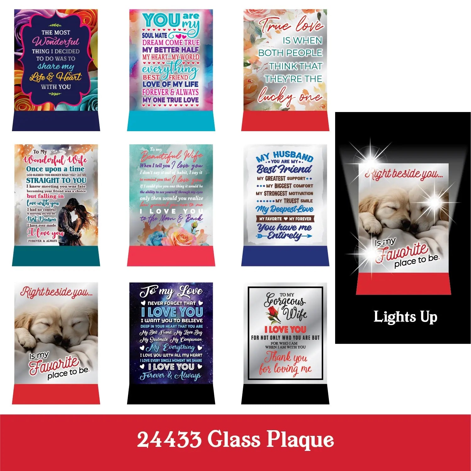 Valentine's Day Glass and Gift Assortment Floor Display - 81 Pieces Per Retail Ready Display 88500 KIPP BROTHERS