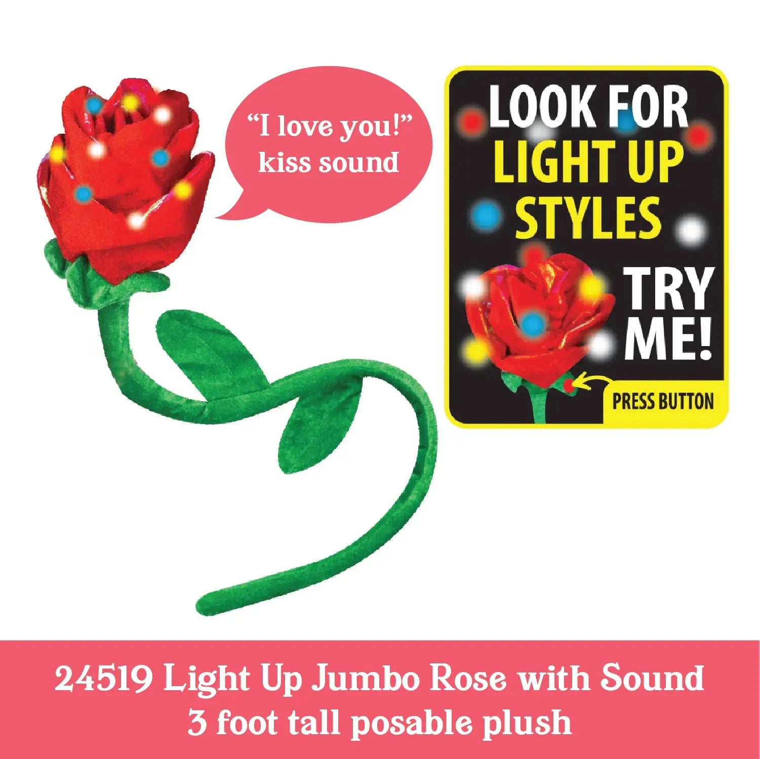 Valentine's Day Plush and Gift Assortment Floor Display - 48 Pieces Per Retail Ready Display 88505 KIPP BROTHERS