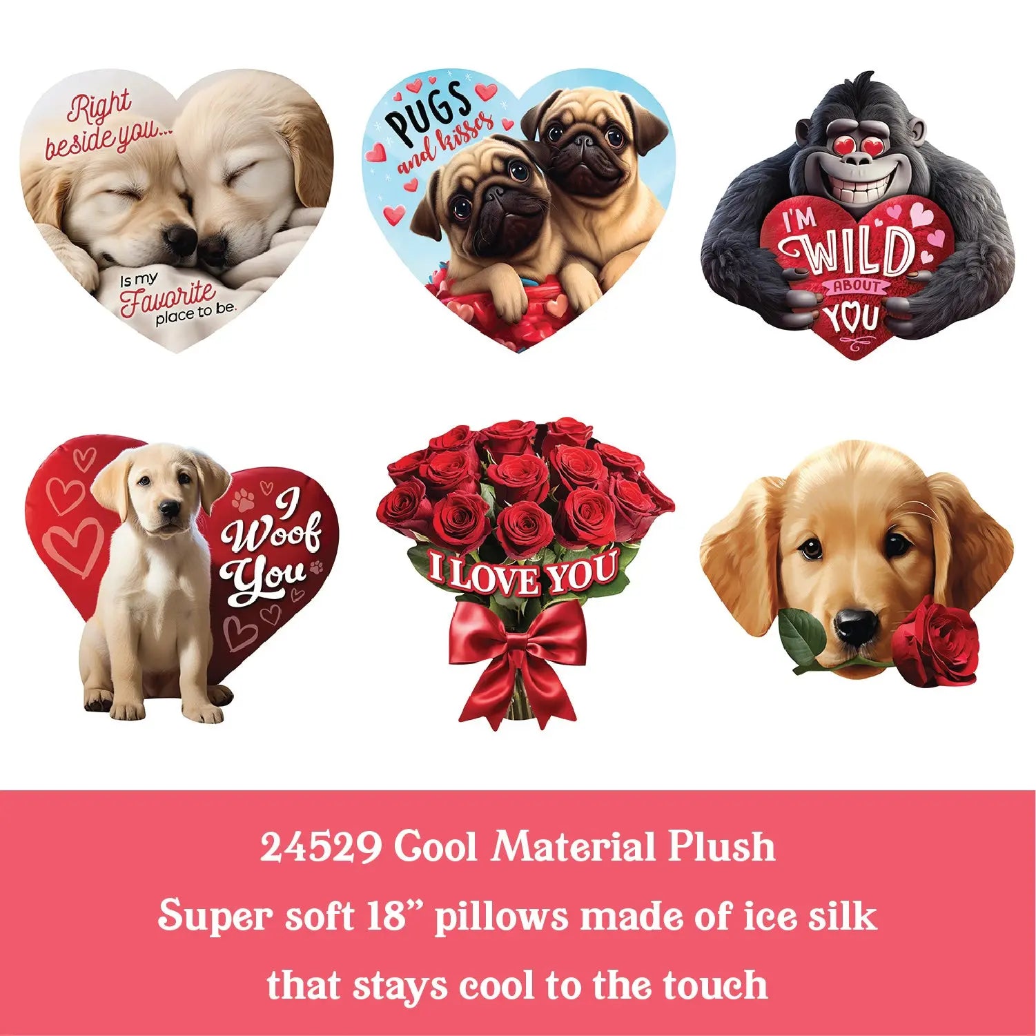 Valentine's Day Plush and Gift Assortment Floor Display - 48 Pieces Per Retail Ready Display 88505 KIPP BROTHERS