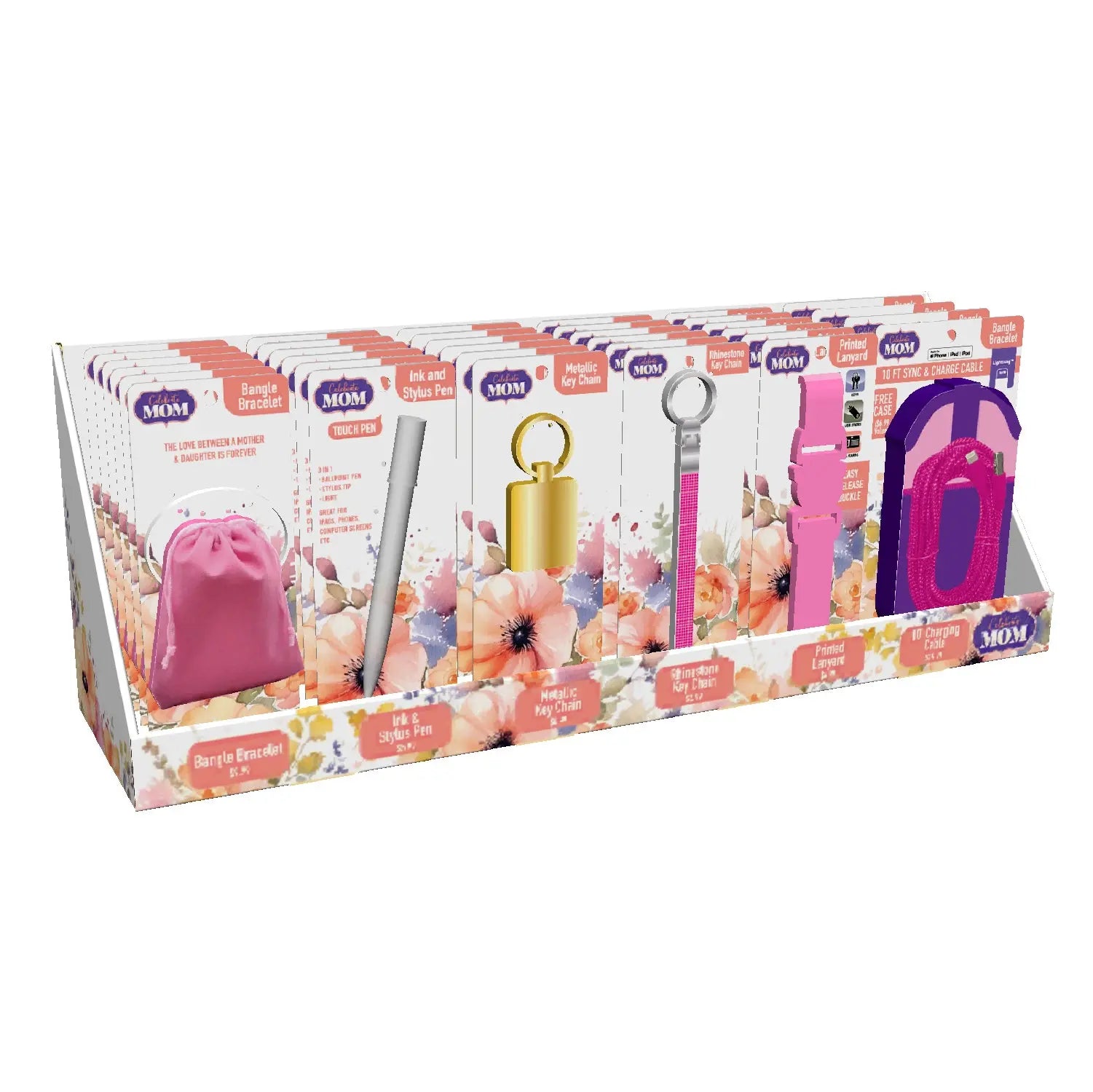Mother's Day Celebrate Mom Assortment Floor Display - 102 Pieces Per Retail Ready Floor Display 88516 KIPP BROTHERS