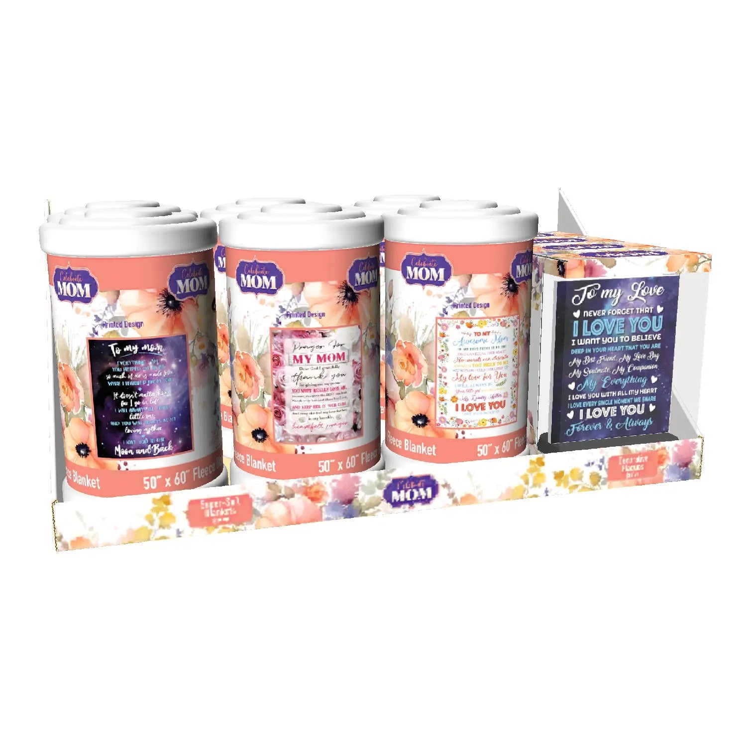 Mother's Day Celebrate Mom Assortment Floor Display - 102 Pieces Per Retail Ready Floor Display 88516 KIPP BROTHERS