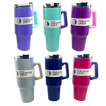 40 oz Insulated Stainless-Steel Cup with Straw - 12 Pieces Per Pack 88520 NOVELTY INC