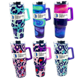 40 oz Insulated Stainless-Steel Cup with Straw - 12 Pieces Per Pack 88520 NOVELTY INC