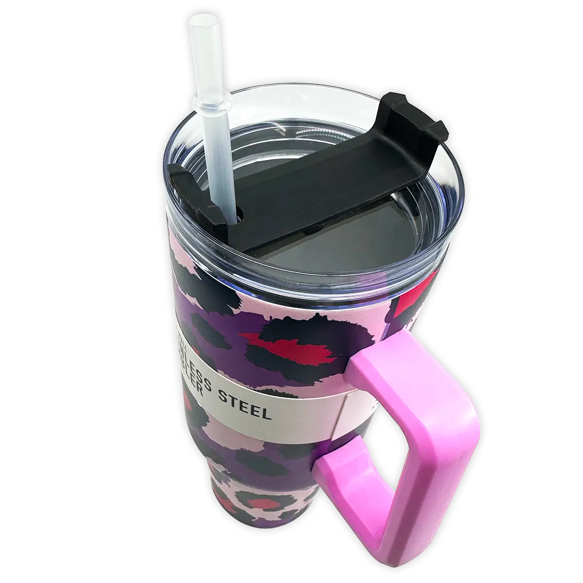 40 oz Insulated Stainless-Steel Cup with Straw - 12 Pieces Per Pack 88520 NOVELTY INC
