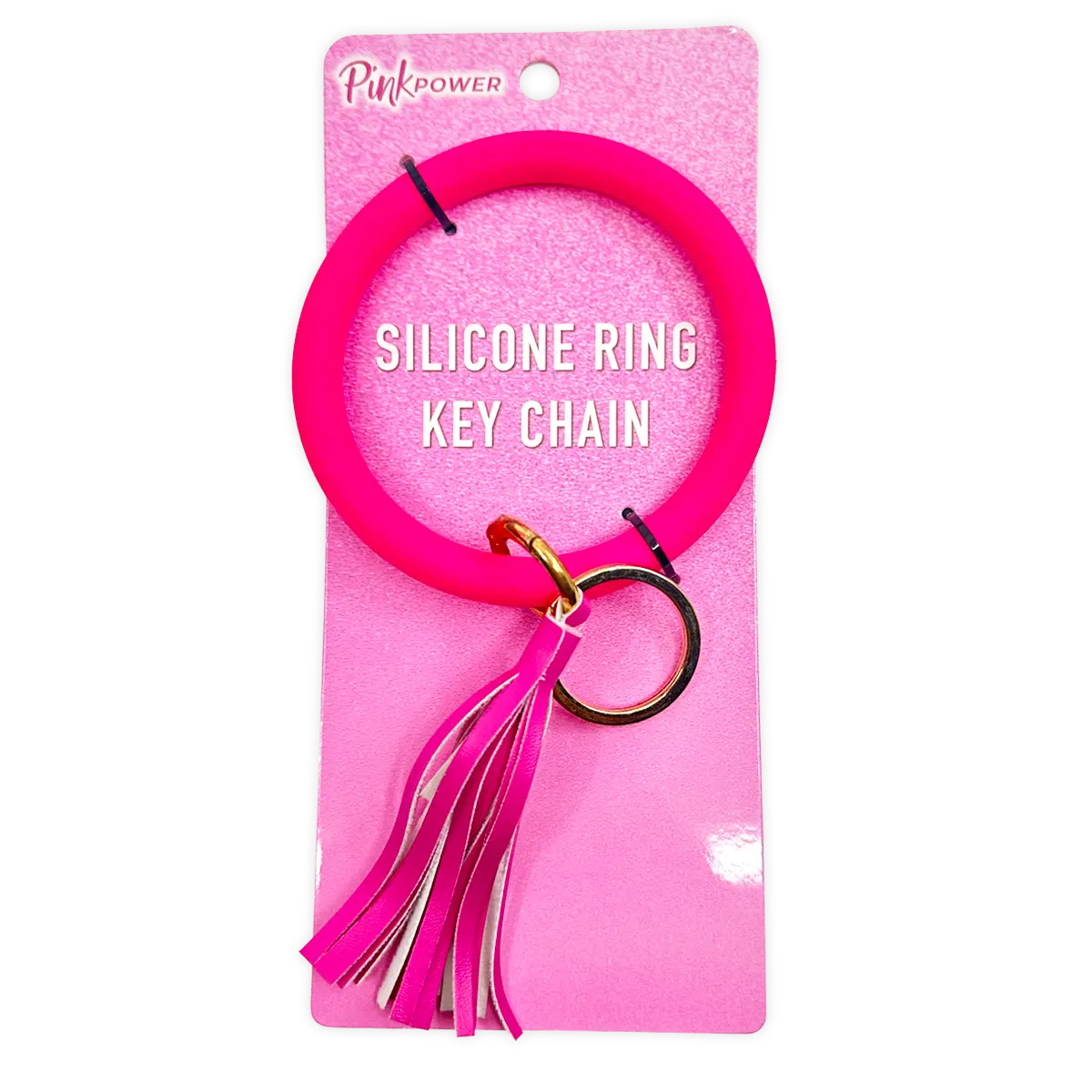 Pink Power Key Chain and Can Cooler Assortment - 18 Pieces Per Retail Ready Display 88528 NOVELTY INC