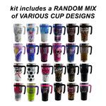 30 oz Insulated Stainless-Steel Cup with Handle and Straw Assortment - 17 Pieces Per Pack 88530 ROUGHNECK