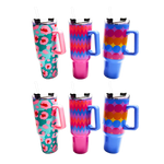 40 oz Insulated Stainless-Steel Summer Printed Cups - 6 Pieces Per Retail Ready Display 41685 ROUGHNECK