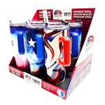 40 oz Insulated Stainless-Steel Patriotic Printed Cups - 12 Pieces Per Retail Ready Kit Display 88539 ROUGHNECK