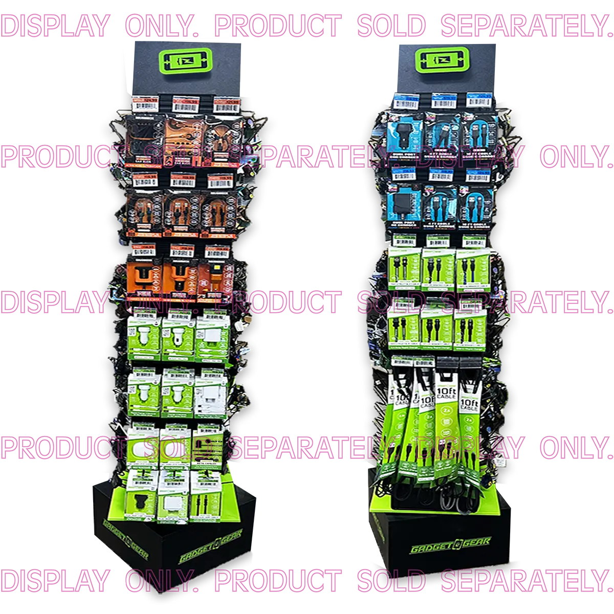 Merchandising Fixture - Next Gen Gadget Gear 60" Spinner Shelf/Grid Kit ONLY 88541 GADGET GEAR