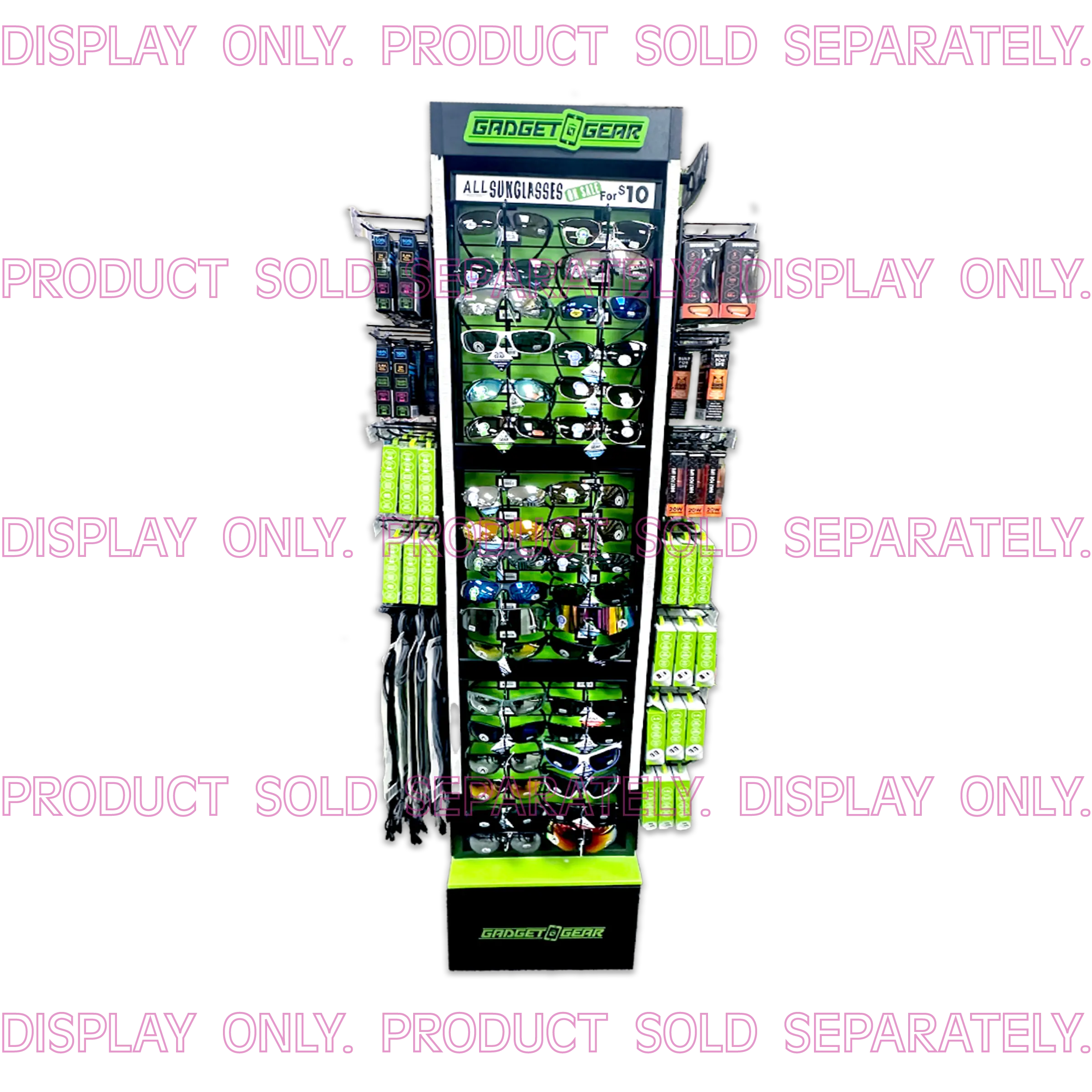 Merchandising Fixture - Next Gen Gadget Gear 60" Spinner Shelf/Grid Kit ONLY 88541 GADGET GEAR